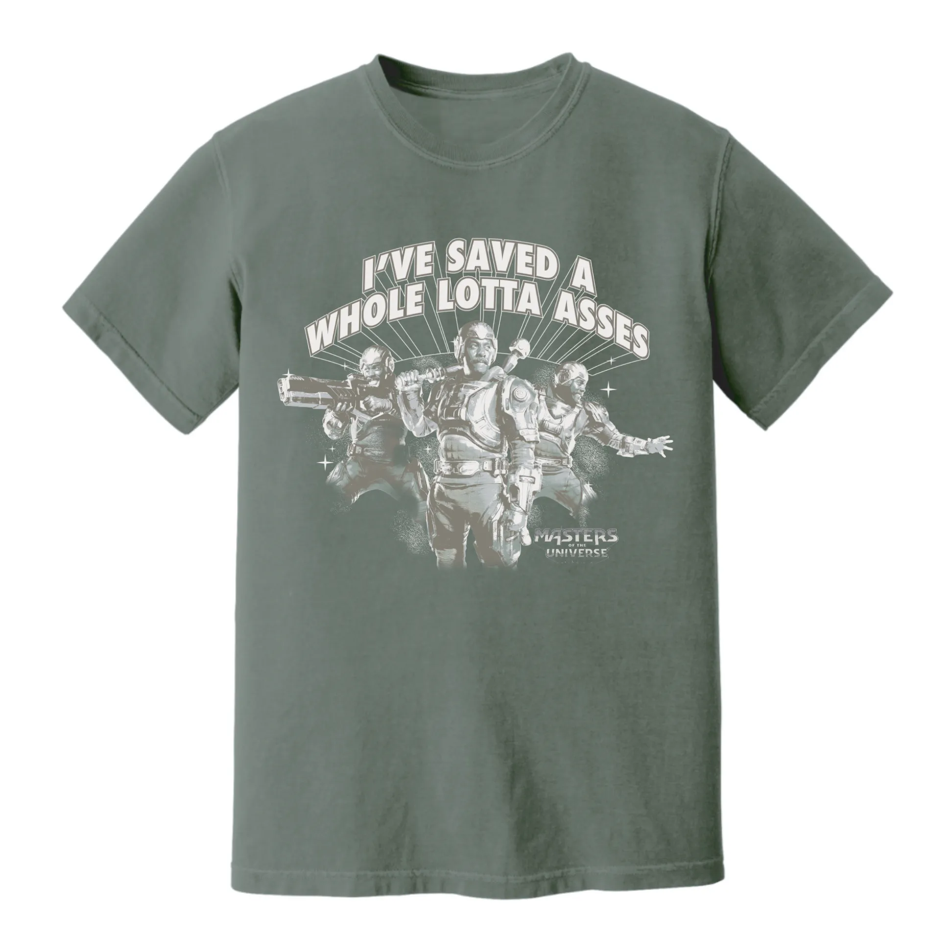 Masters of the Universe Movie Man-at-Arms Green T-shirt