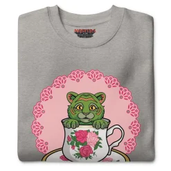 Masters of the Universe Movie Cringer Teacup Gray Sweatshirt