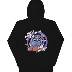 Masters of the Universe Skeletor Love Language Embroidered Black Hoodie