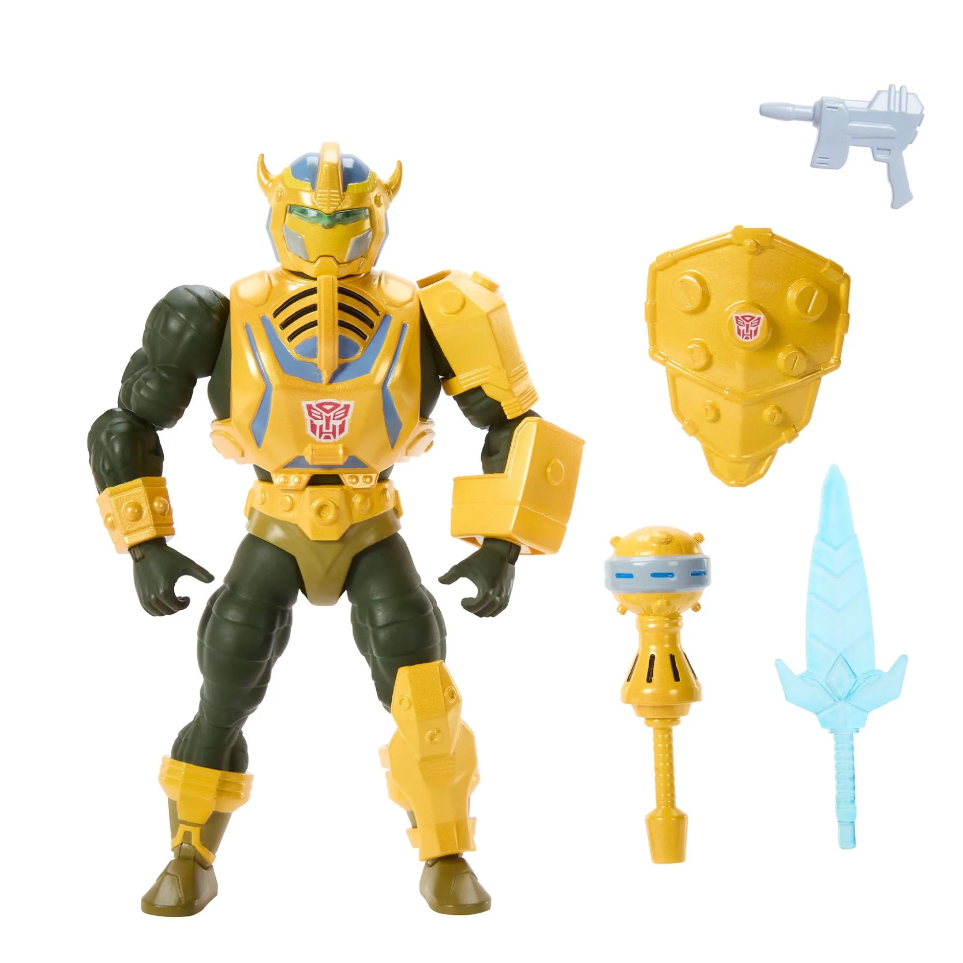 Masters of the Universe x Transformers Bumblebee Armor Man-At-Arms Action Figure