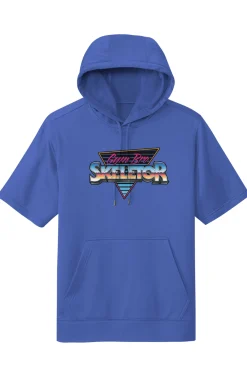 Masters of the Universe Gym Bro Skeletor Blue Short Sleeved Hoodie