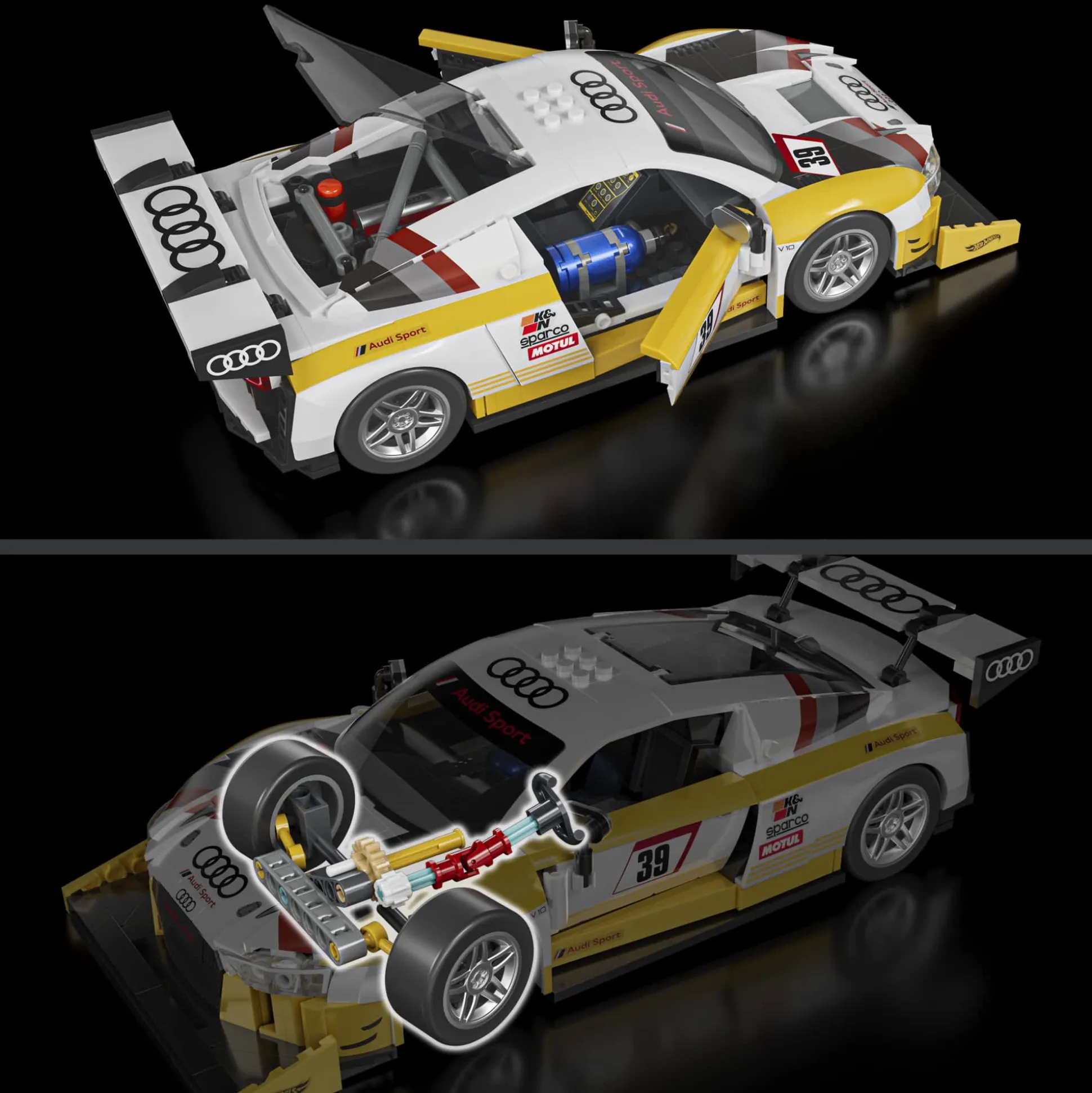 Mattel Brick Shop Hot Wheels ‘15 Audi R8 LMS Building Set