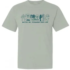 Mattel 80th Toymakers Since 1945 Green T-Shirt