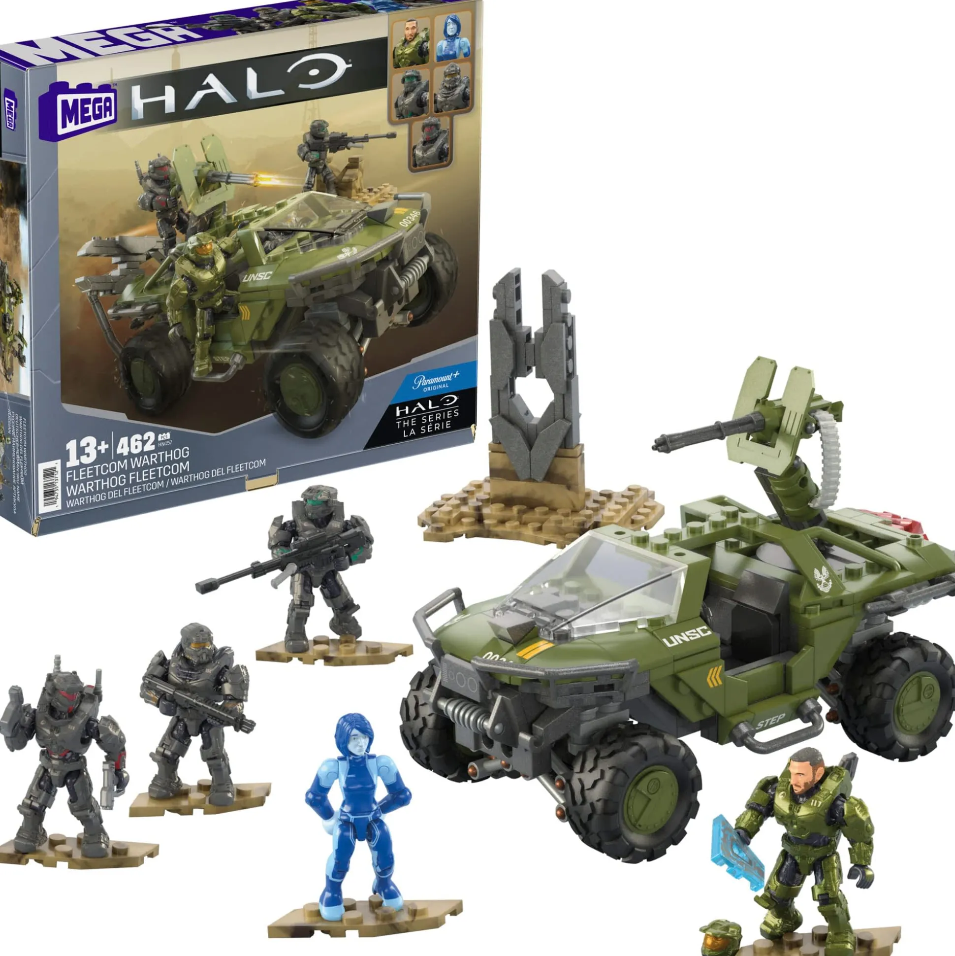 MEGA Halo FLEETCOM Warthog Vehicle Building Set