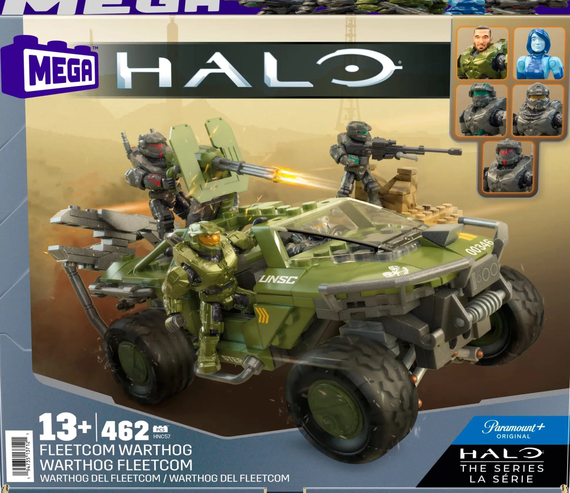 MEGA Halo FLEETCOM Warthog Vehicle Building Set