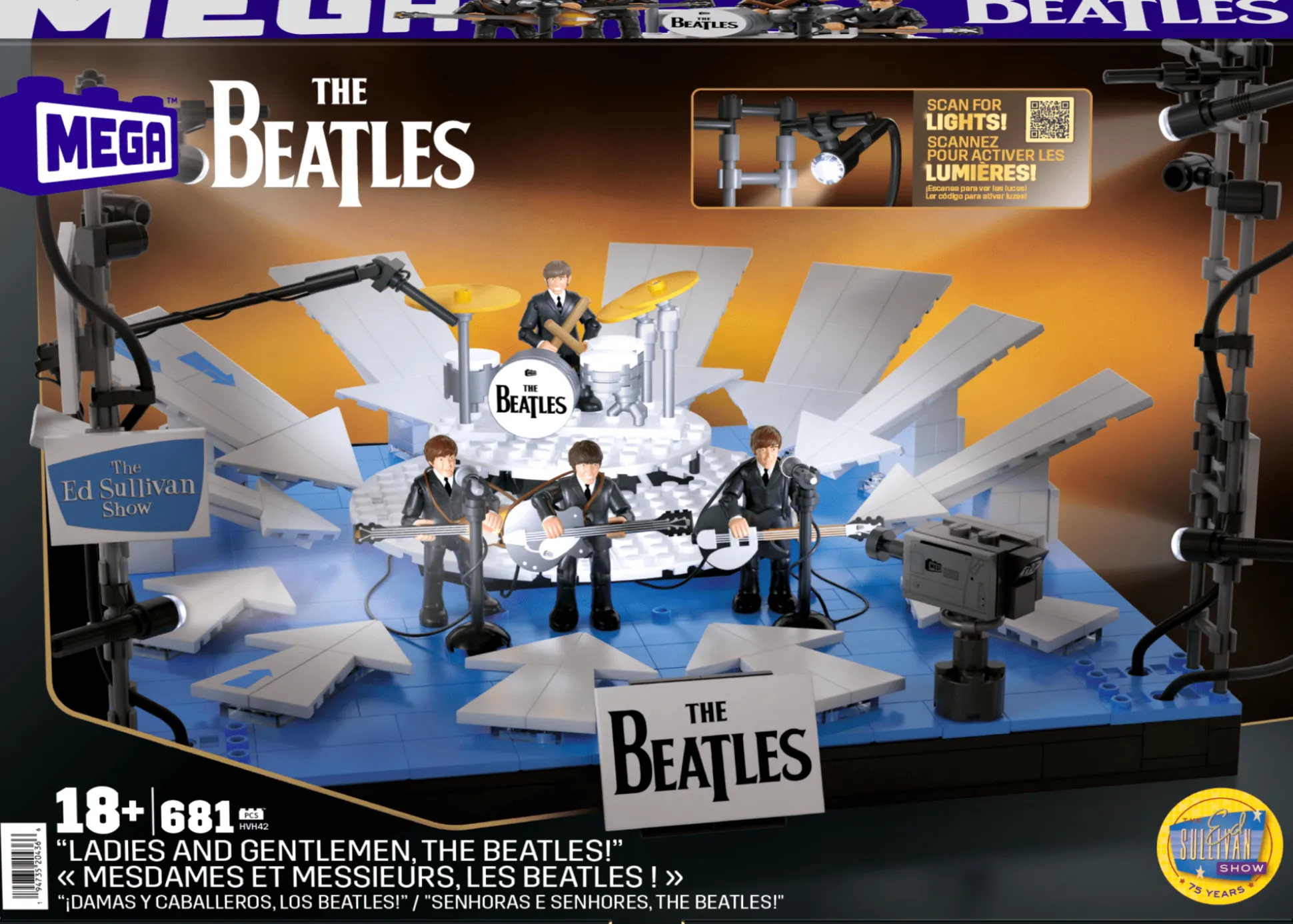 MEGA Showcase The Beatles 'Ladies and Gentlemen, The Beatles!' Building Toy Kit