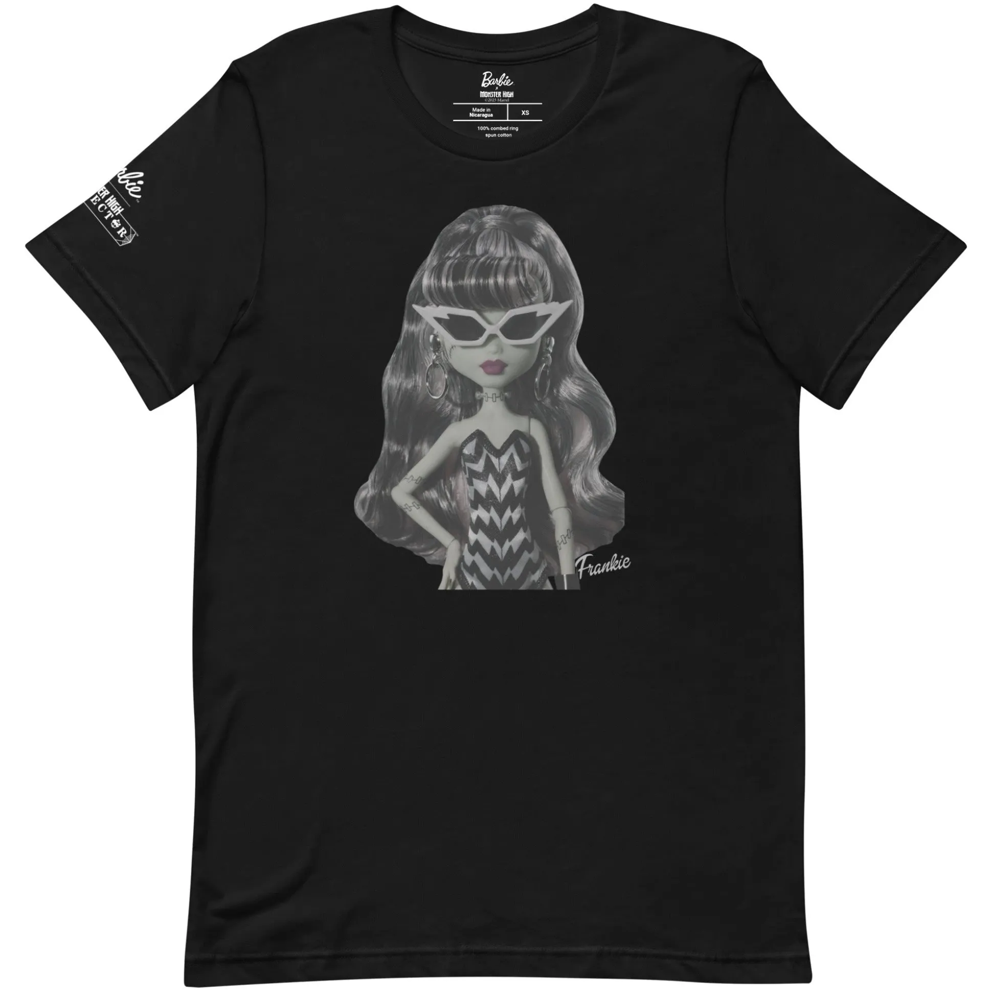 Monster High Barbie Frankie Barbie Black T-shirt