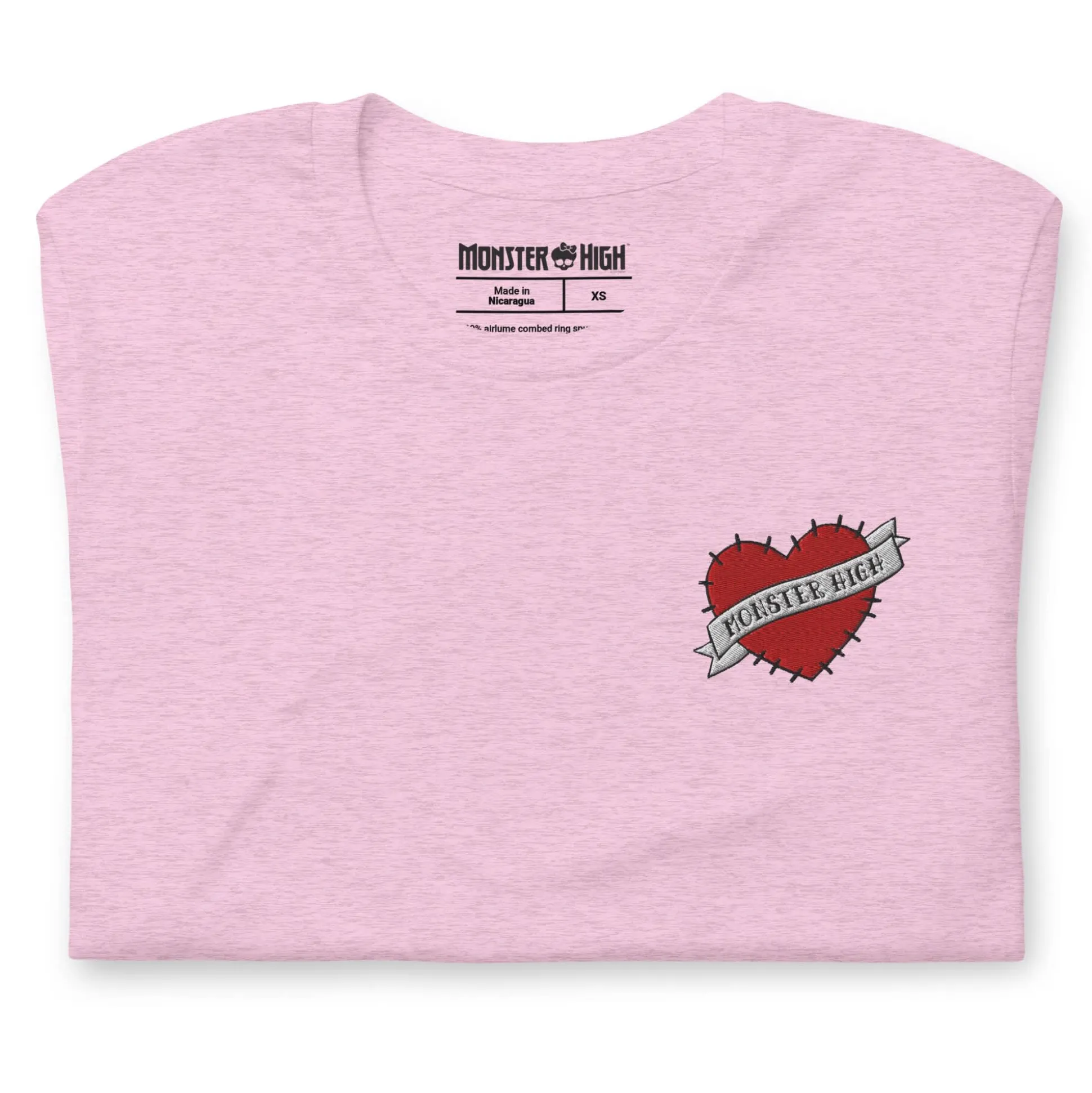 Monster High Embroidered Logo Heart T-Shirt