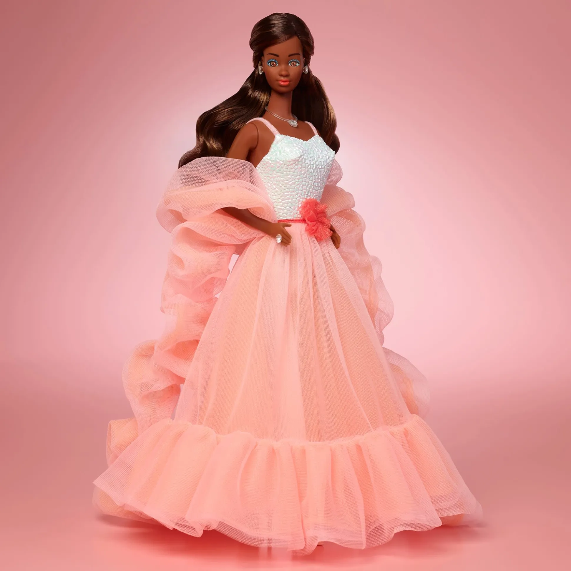 Peaches ‘n Cream Barbie Doll, Brown Hair