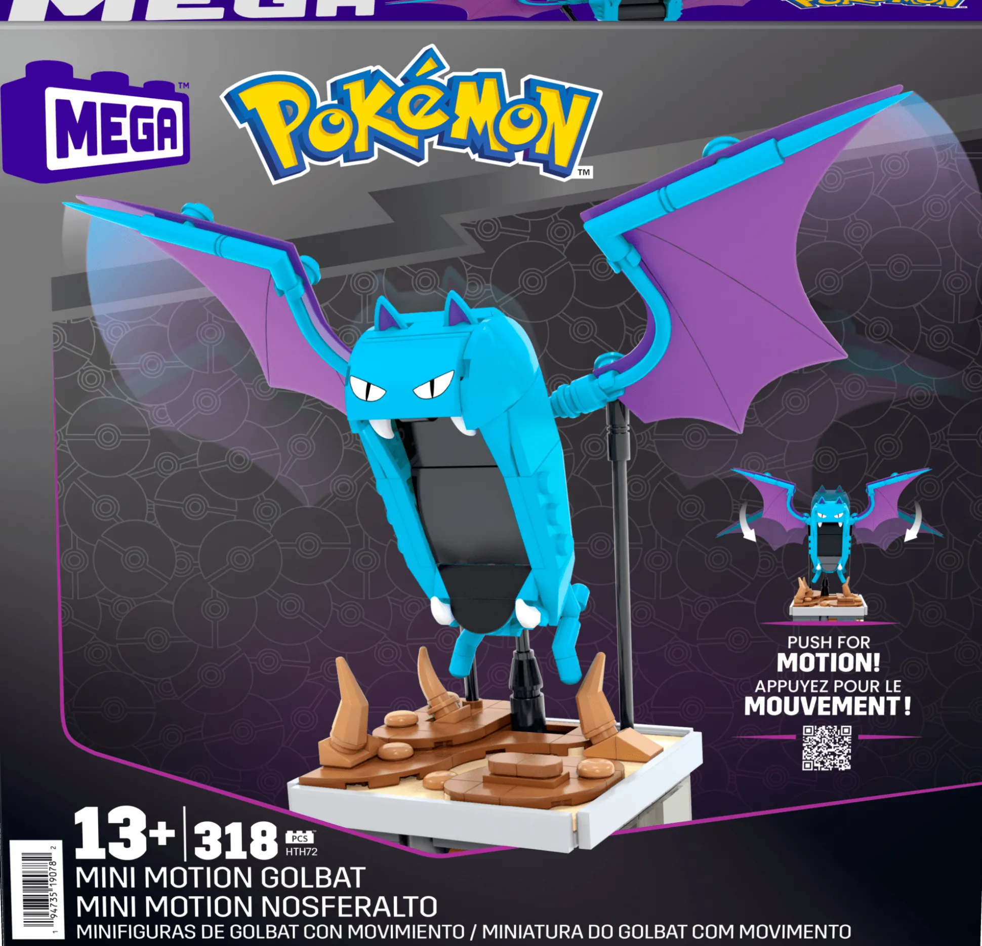 Pokémon Mini Motion Golbat Building Set by MEGA