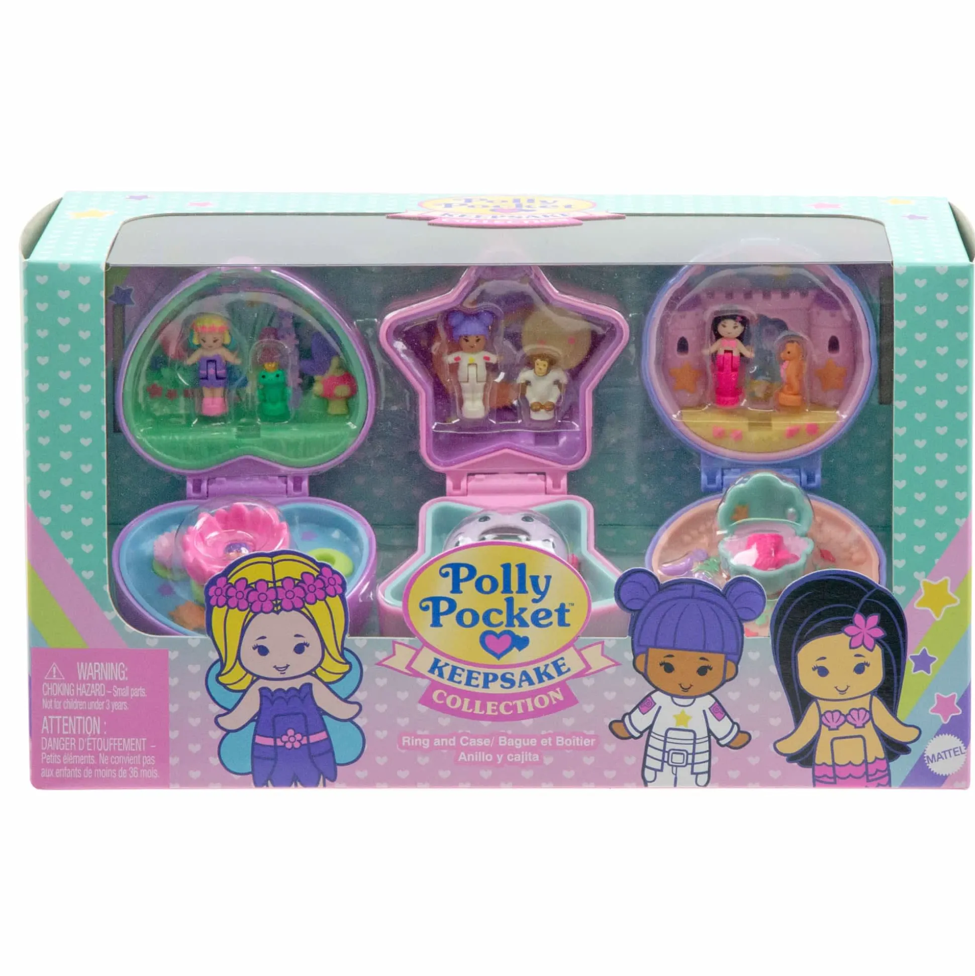 Polly Pocket Collector, Heritage Ring Box 3 Pack