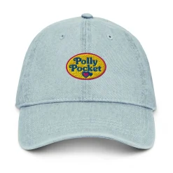 Polly Pocket Logo Light Blue Denim Hat
