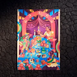 UNO Canvas Día de Muertos Card Game