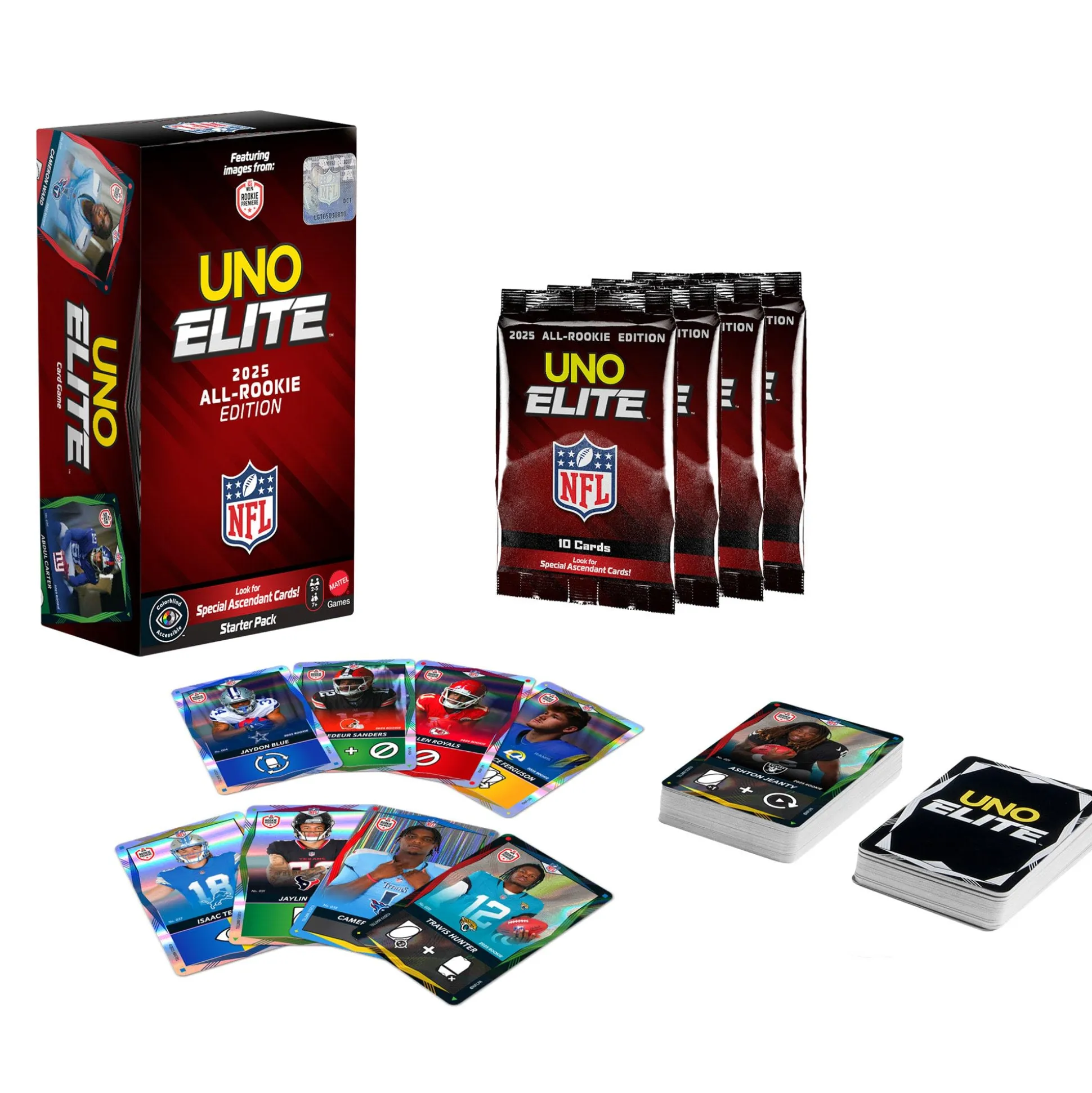 UNO Elite NFL 2025 All-Rookie Starter Pack