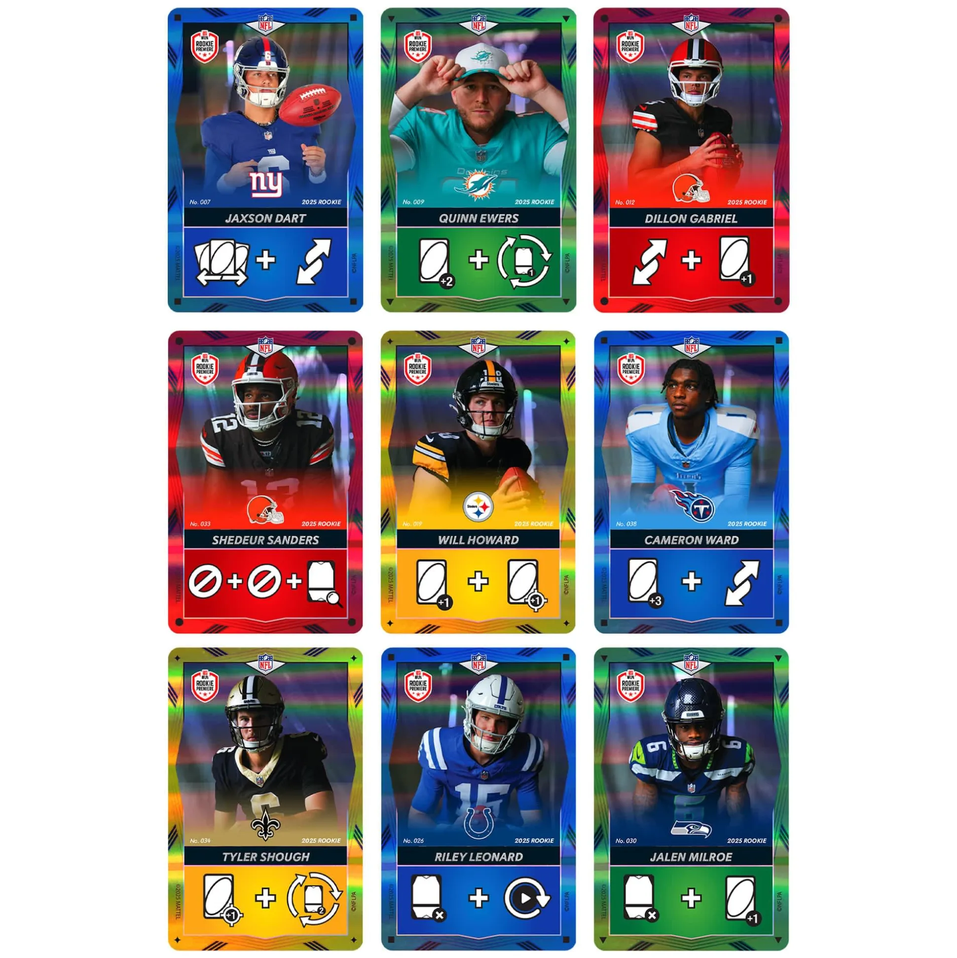 UNO Elite NFL 2025 All-Rookie Starter Pack