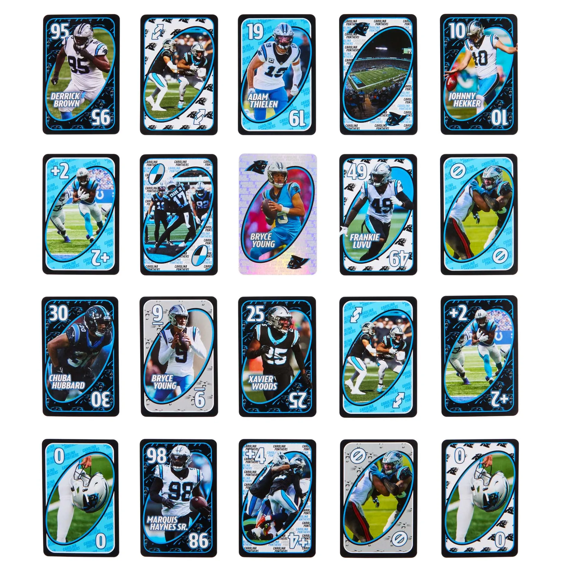 UNO Fandom NFL Carolina Panthers Game Deck