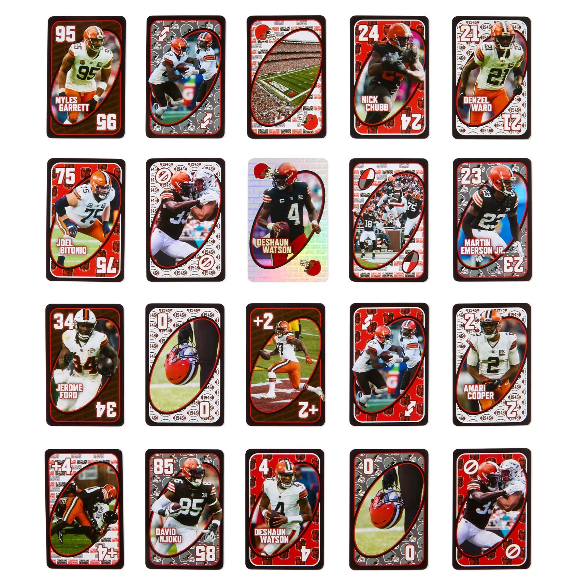 UNO Fandom NFL Cleveland Browns Game Deck