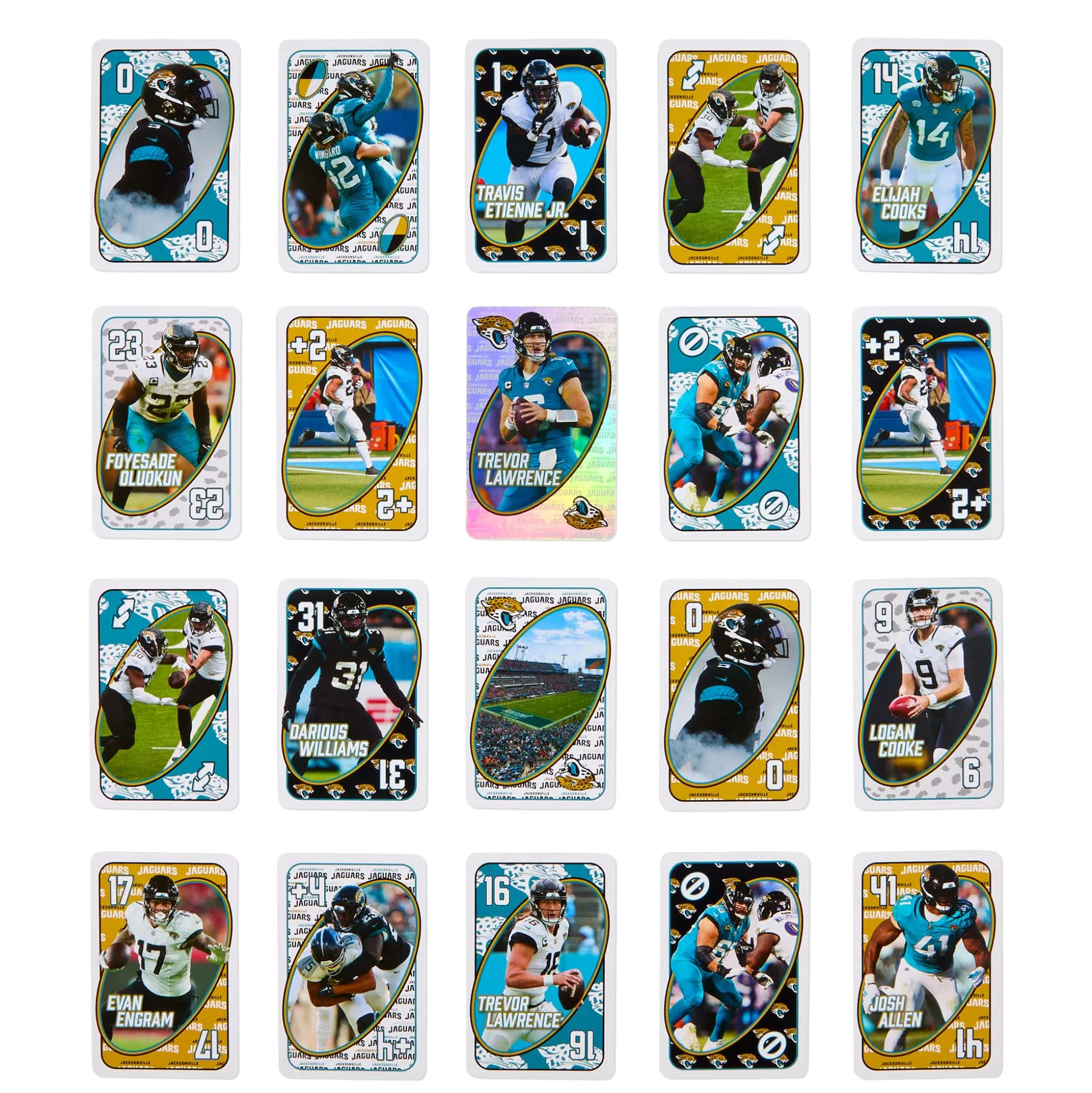 UNO Fandom NFL Jacksonville Jaguars Game Deck
