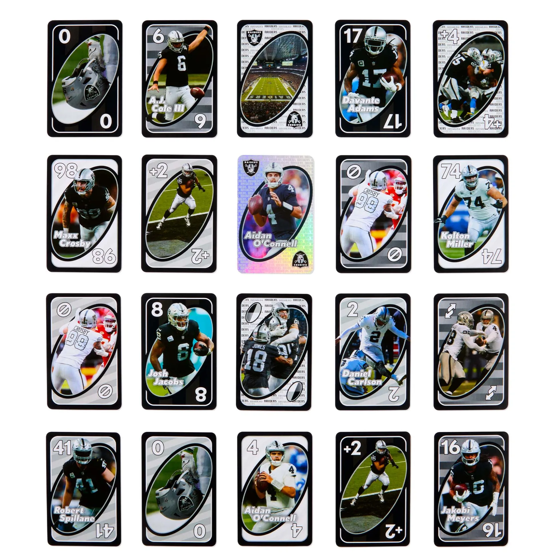 UNO Fandom NFL Las Vegas Raiders Game Deck