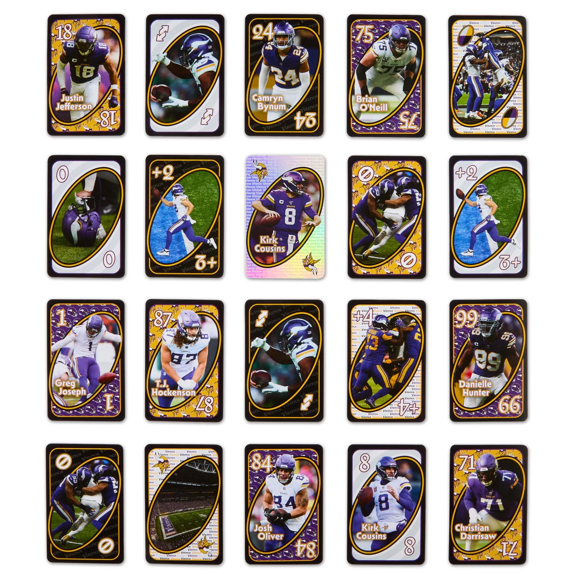UNO Fandom NFL Minnesota Vikings Game Deck