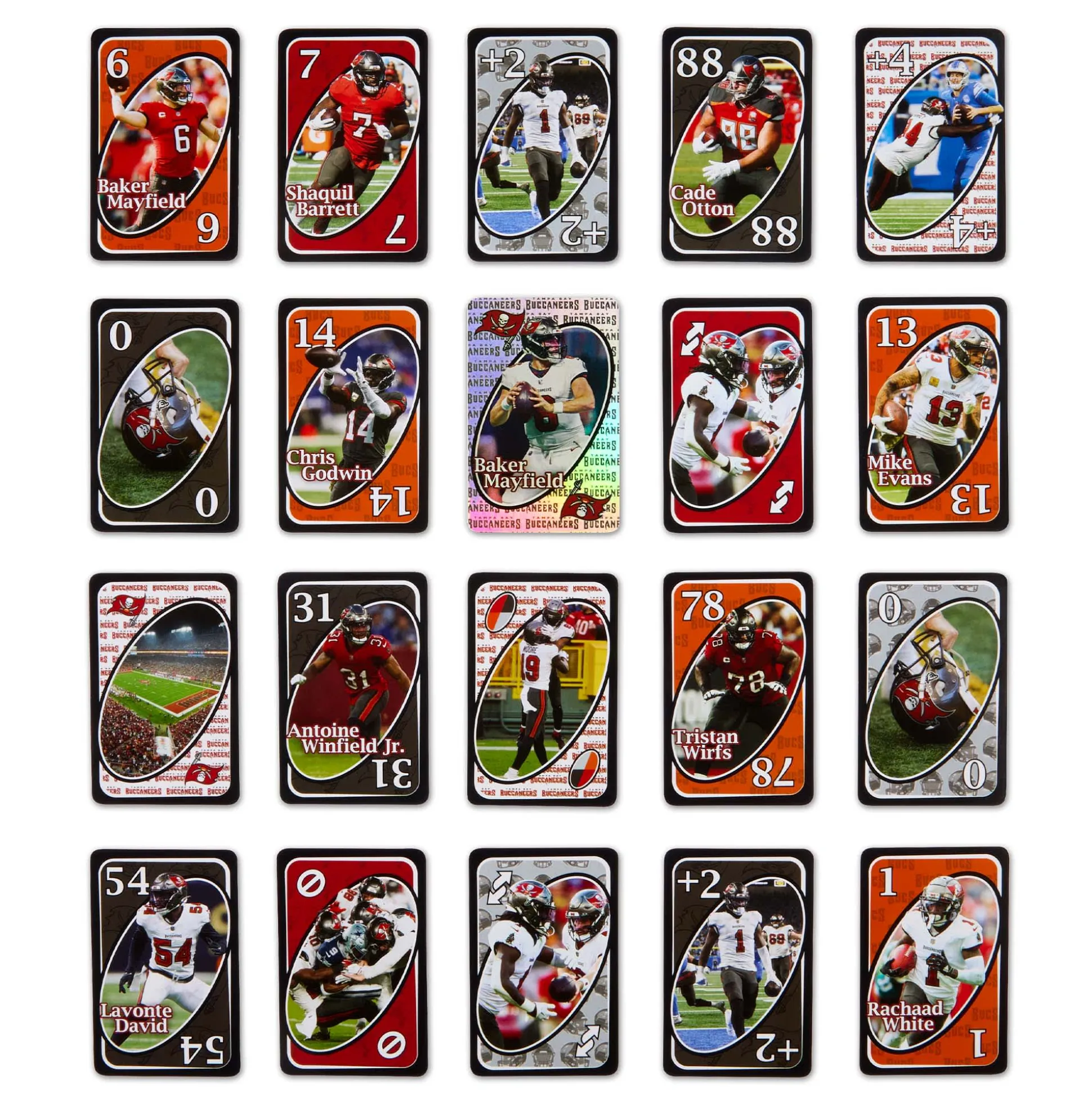 UNO Fandom NFL Tampa Bay Buccaneers Game Deck
