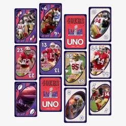 UNO LVIII Super Bowl Card Game San Francisco 49ers
