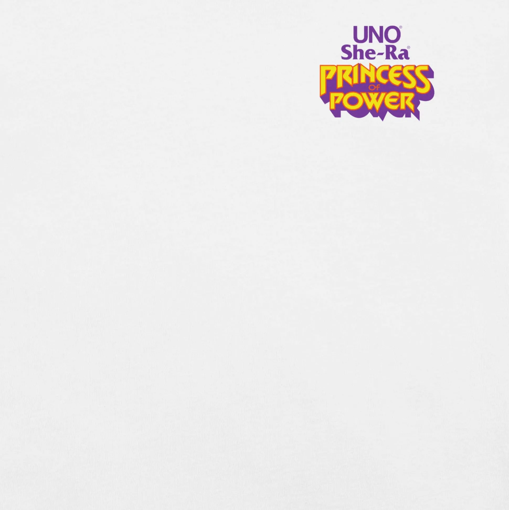 UNO Masters of the Universe She-Ra Princess Power White T-Shirt