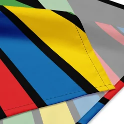 UNO Social Club Colored Lines Black Bandana
