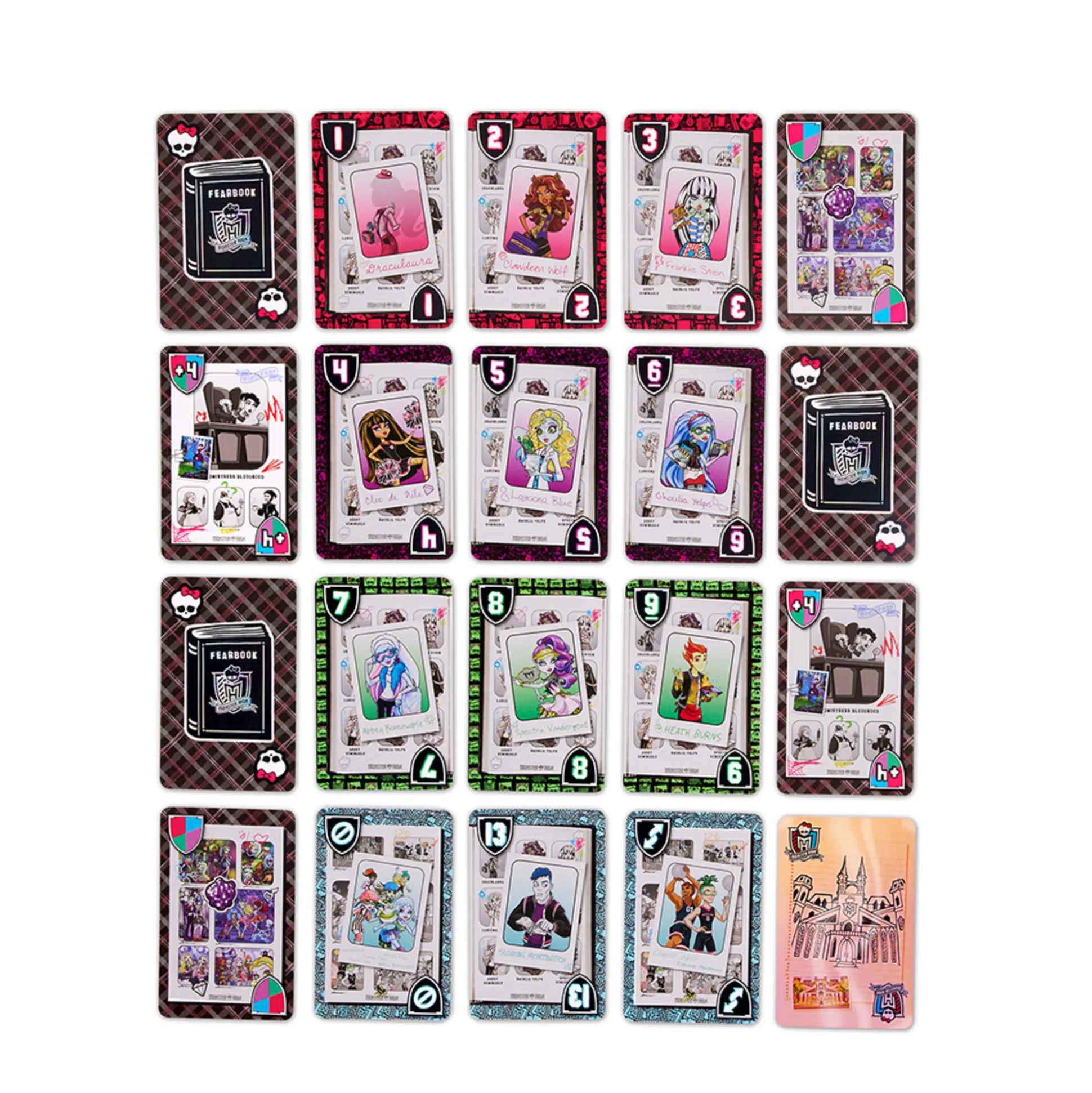 UNO Fandom Monster High Fearbook Deck