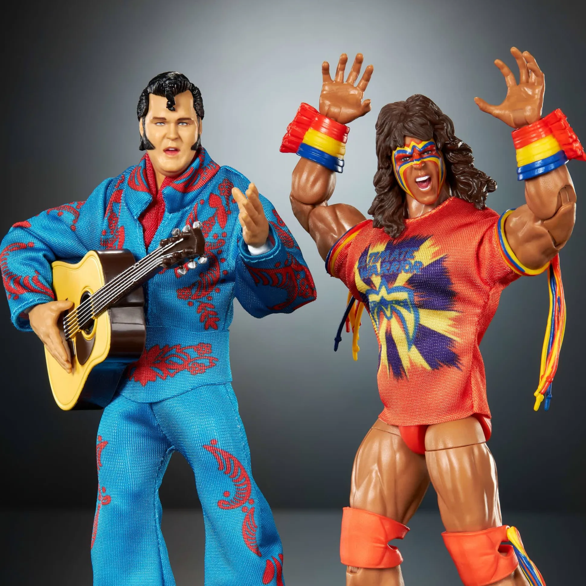 WWE Coliseum Collection Honky Tonk Man & Ultimate Warrior Ultimate Edition Figures