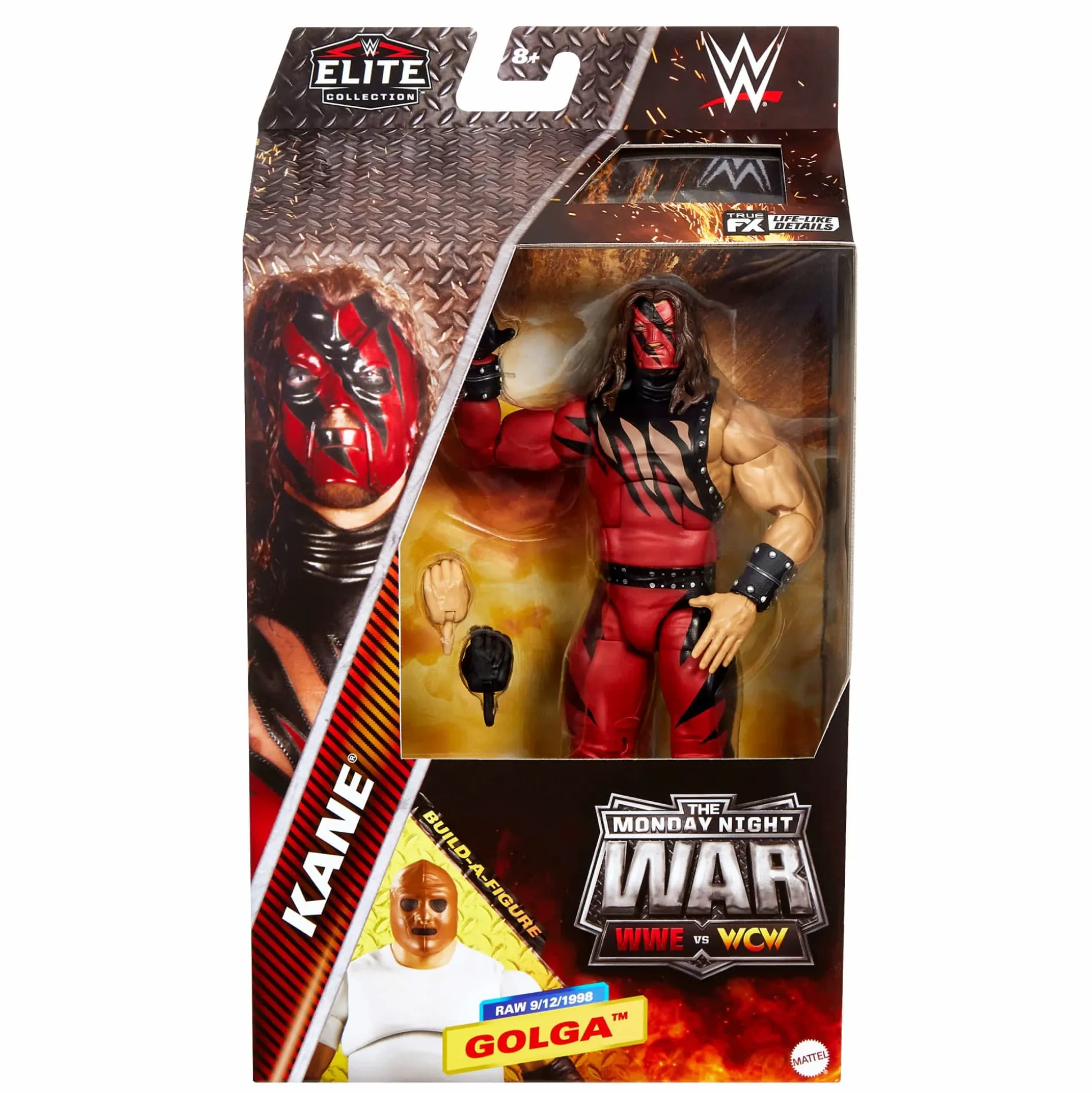 WWE Elite Collection Monday Night War Kane Action Figure & Golga Build-A-Figure Parts