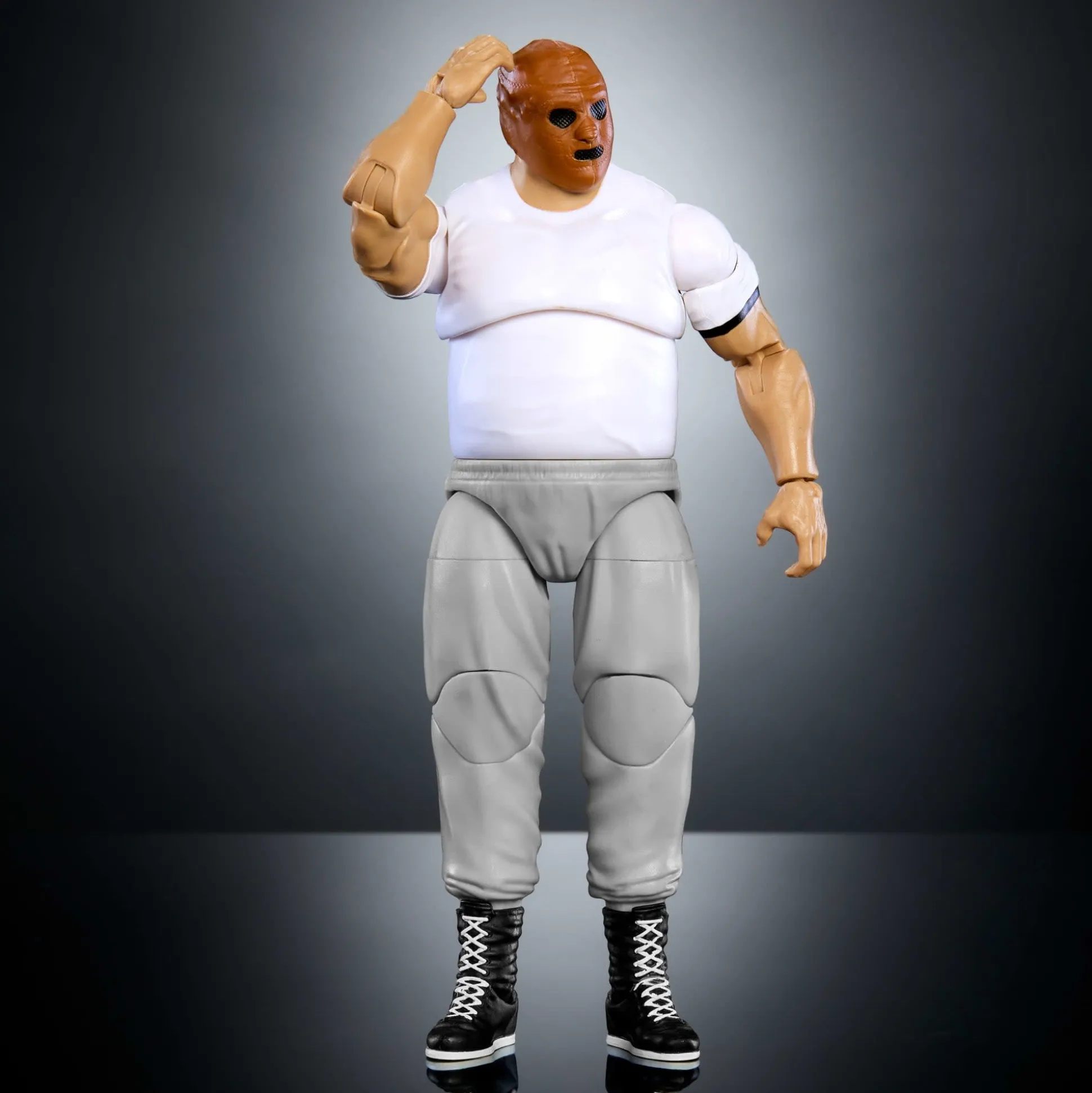 WWE Elite Collection Monday Night War Hardcore Hak Action Figure & Golga Build-A-Figure Parts