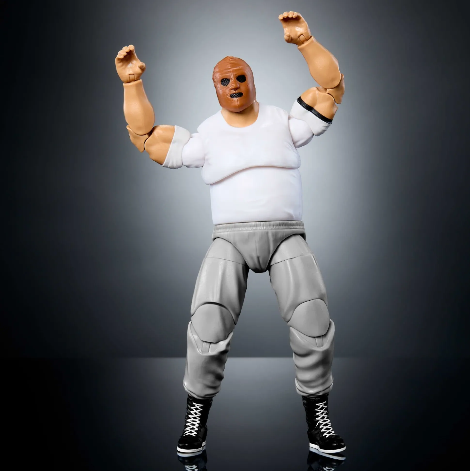 WWE Elite Collection Monday Night War Hardcore Hak Action Figure & Golga Build-A-Figure Parts