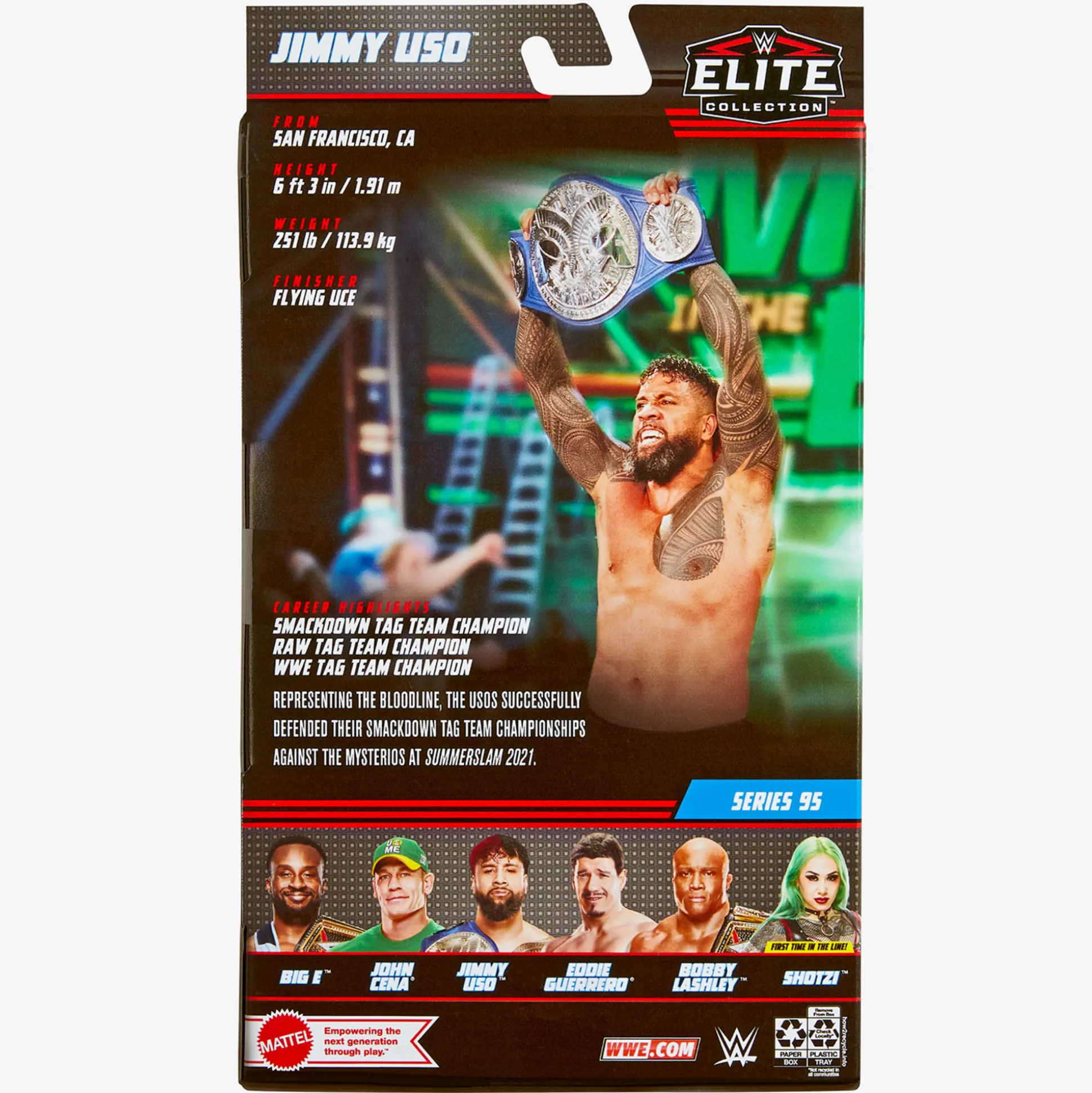 WWE Jimmy Uso Elite Collection Action Figure