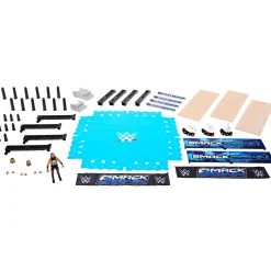 WWE Smack Down Wrestling Ring and WWE Ultimate Edition Jacob Fatu Figure